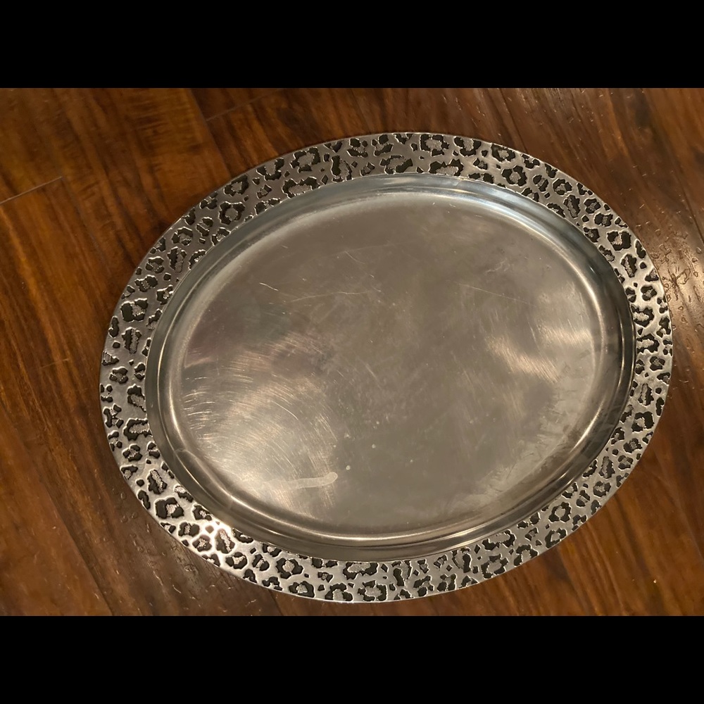 Large silver platter